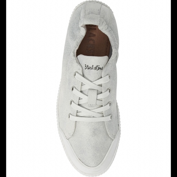 BLACKSTONE RL78 Leather White Metallic Low Sneaker - Picture 5 of 16